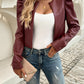 Devine Open Front Puff Sleeve Jacket