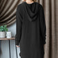 Heimish Ribbed Long Sleeve Hooded Dress