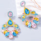 Alloy Rhinestone Dangle Earrings