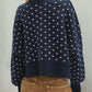 Slit Round Neck Long Sleeve Sweater