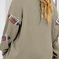 Plus Size Sequin Football Dropped Shoulder Sweatshirt