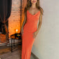 Full Size Backless Cowl Neck Sleeveless Cami Dress