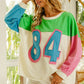 BiBi Color Block Patched Long Sleeve Top - Brand BiBi