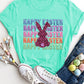 HAPPY EASTER Round Neck Short Sleeve T-Shirt