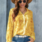 Full Size Collared Neck Long Sleeve Shirt Plus Size