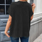 Lovelet Round Neck Short Sleeve Rib T-Shirt