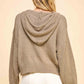Davi & Dani Drop Shoulder Long Sleeve Hooded Sweater