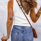 Waffle-Knit Scoop Neck Tank