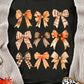 Bow Graphic Round Neck Long Sleeve Sweatshirt