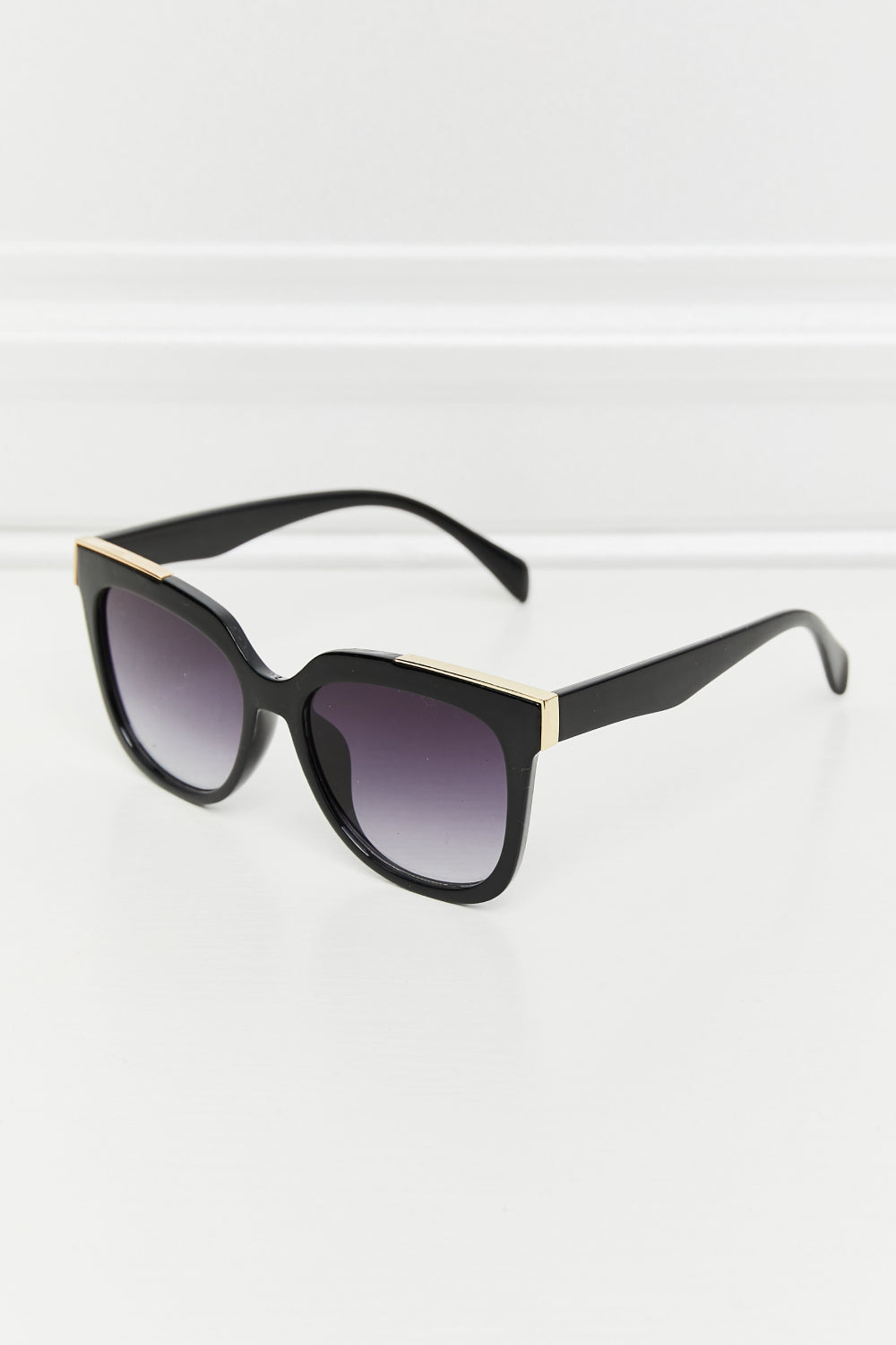 Acetate Lens Full Rim Black Sunglasses