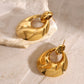Stainless Steel Teardrop Shape Earrings