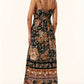 FULL SIZE Printed Scoop Neck Midi Cami Dress