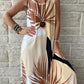 Printed Round Neck Mini Tank Dress