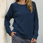 Round Neck Long Sleeve Sweatshirt