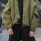 Full Size Snap Down Drop Shoulder Jacket