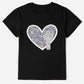 Full Size Graphic Heart Round Neck Short Sleeve T-Shirt