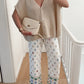 V-Neck Button Up Short Sleeve Cardigan