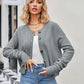 Button Down Exposed Seam Cardigan
