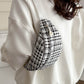 Plaid Wide Strap Crossbody Bag