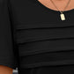 Round Neck Short Sleeve Top