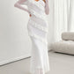 Devine Ruffled Surplice Long Sleeve Maxi Dress