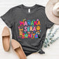 Letter Graphic Round Neck Short Sleeve T-Shirt