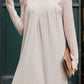Round Neck Long Sleeve Mini Dress