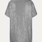 Full Size Sequin V-Neck Short Sleeve Top