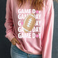 GAME DAY Round Neck Long Sleeve Sweatshirt