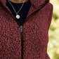 Pocketed Zip Up Turtleneck Jacket