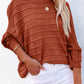 Round Neck Long Sleeve Knit Top