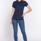 ACTIVE BASIC Full Size Classic Short Sleeve Polo Top