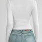 Mock Neck Long Sleeve T-Shirt
