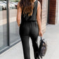 Drawstring Round Neck Sleeveless Jumpsuit