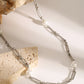 Stainless Steel Pearl Chain Necklace