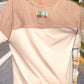 Plus Size Waffle-Knit Detail Plaid Round Neck Top