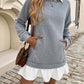Devine Ruffle Hem Long Sleeve Mini Dress