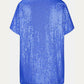 Full Size Sequin V-Neck Short Sleeve Top