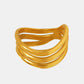 Titanium Steel Three-Layered Ring