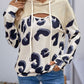 Perfee Drawstring Faux Layered Long Sleeve Hoodie