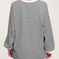 Contrast Striped Long Sleeve Sweatshirt
