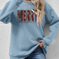 MERRY CHRISTMAS Round Neck Long Sleeve Sweatshirt