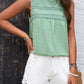 Sara Mia Swiss Dot Round Neck Tank