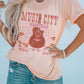 MUSIC CITY Cuffed Short Sleeve Tee