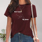 Graphic Round Neck Short Sleeve T-Shirt
