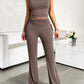 Devine Square Neck Tank and Drawstring Pants Set