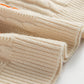 Embroidered Cable-Knit Round Neck Sweater Vest