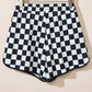 Drawstring Checkered Shorts with Pockets