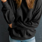 Round Neck Dropped Shoulder Sweatshirt