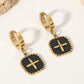 Jack & Din Plus Sign Square Shape Drop Earrings